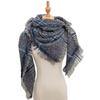 Women's Shawl New Scarf Autumn and Winter Large Plaid Triangle Scarf
