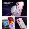 Protective Case - E.F.Connection - for iPhone 17 Pro - with Pink Magnetic Circle - 2 Tempered Glass