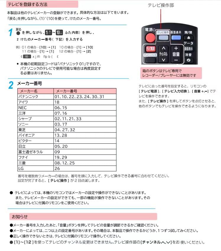Пульт дистанционного управления Panasonic N2QAYB001173 для Panasonic BD Remote DIGA Remote Panasonic BD IR6 Remote Совместим с и Blu-ray IR6,