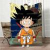 Плед с принтом Dragon Ball Всесезонный Родительско-детский matching Мягкий Фланелевый Теплый Четыре сезона Диван-кровать Дневной сон Дом Путешествия