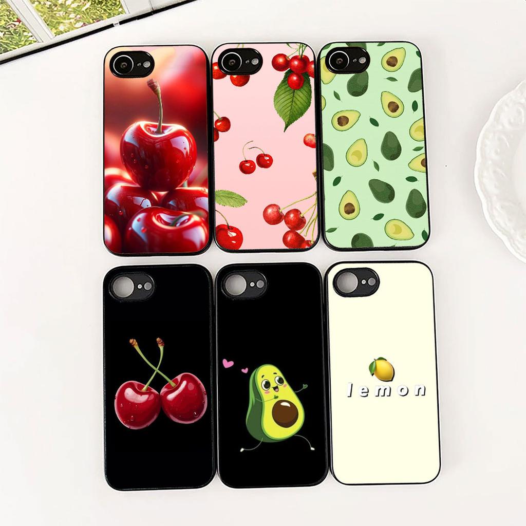 Cherry Strawberry Fruit Summer Avocado Phone Case for Apple iPhone 12 13 Pro Max Mini ProMax X XR Air XS 12Pro 13Pro Cover