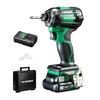 HiKOKI Cordless Impact Driver WH12DCA Aggressive Initial Repair Includes 1 and Case 10.8V Green, 1-Year Warranty, Unit, Charger, (WH12DCA(LS))