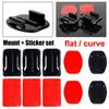 Sports Helmet Base Flat Curved Mounts Holder Adhesive Sticker Pad