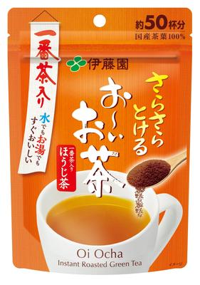 Itoen Oi Ocha Порошок жареного зеленого чая, 40 г, пакет с зип-застежкой