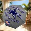 Dallas Cowboys Print Automatic Open Close Umbrella, Portable Foldable Umbrella, for Outdoor Commute Camping Trip, Ideal Birthday Gift