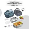 Электрический ланч-бокс 2в1 Подогреватель пищи Портативный подогреватель пищи для автомобиля дома Герметичный контейнер для еды бенто Коробка Вкладыш из нержавеющей стали