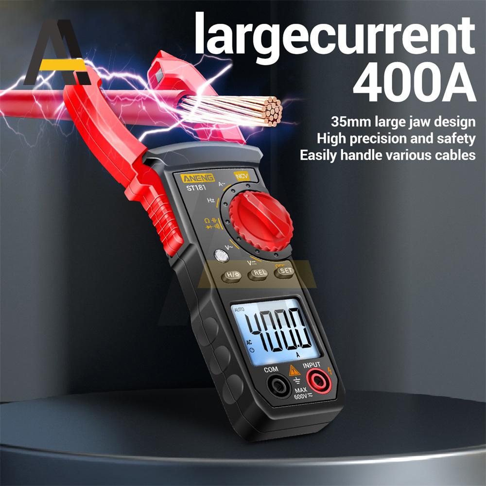 ST181/ST182/ST183 Digital Clamp DC/AC Current 4000 Counts Multimeter Ammeter Voltage Tester Car Amp Hz Capacitance NCV Ohm Test