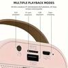 Портативная караоке-машина XIKCU с 2 беспроводными микрофонами, RGB-подсветкой, набором динамиков для домашней вечеринки, подарка на день рождения, развлекательной системы
