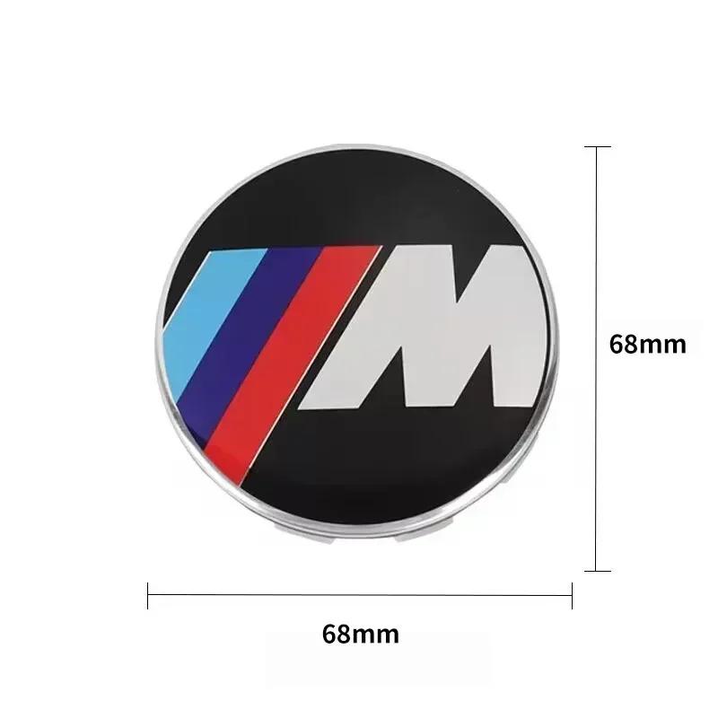 -56/68 мм Автомобильные колпаки для BMW 1 3 5 7 Серии M M3 M5 M6 F01 F20 F10 X5 E36 Декоративные колпачки центральной части колеса Автомобильные аксессуары
