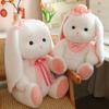 Lace Bow Bunny Plushies Doll Long Ear Stuffed Animals Plush Toy Holland Lop Plush Toy  Home Decor