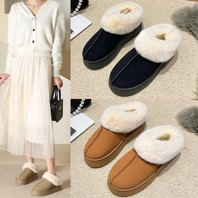 Мао Мао зимние женские новые зимние ботинки на толстой подошве с коротким голенищем и утолщенные хлопковые термоботинки на одной педали