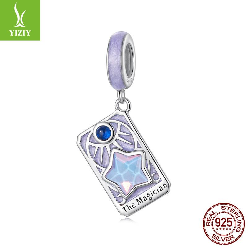 Tarot Magician Diy Pendant Jewelry Accessories Xiaohongshu Popular S925 Sterling Silver Beads