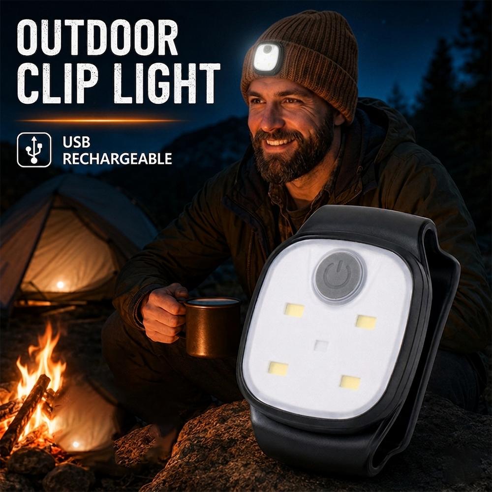 Portable Running Clip Light LED Clip Lamp On Hat Pocket Collar Outdoor Cycling Night Jogging Warning Lamp USB Rechargeable