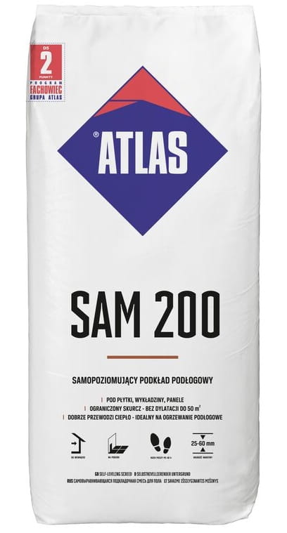 Atlas Self-Leveling Floor Underlayment 25 Kg Atlas Sam 200