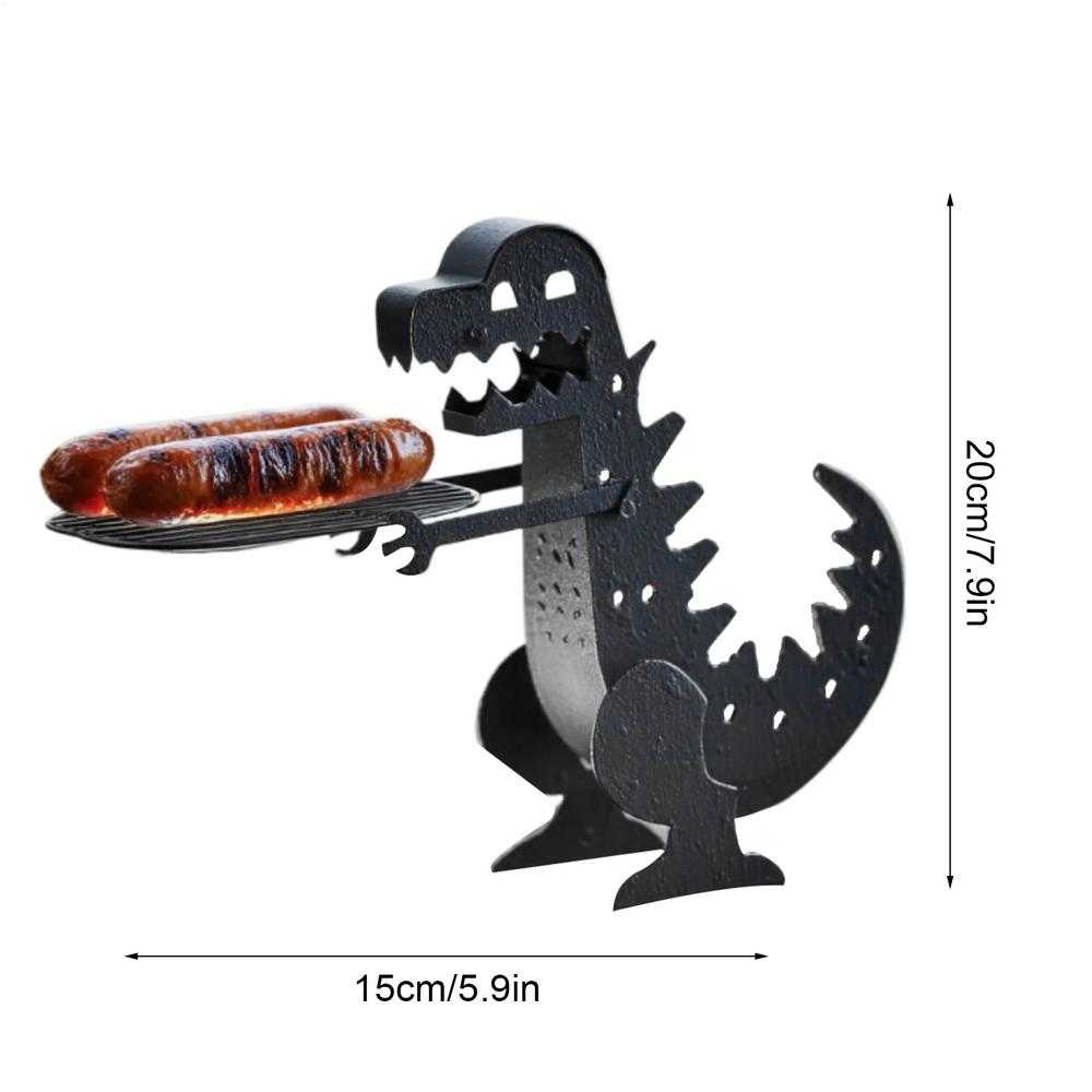 Portable Grill Stand Portable Hot Dog Holder Funny Creative Metal Grill Accessories For Holiday Backyard Events Kitchen Trips