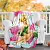 1pc T-Tinkerbell1 Theme Blanket - Digital Print, Polyester, Cozy for All Seasons, Perfect for Outdoor, and Travel