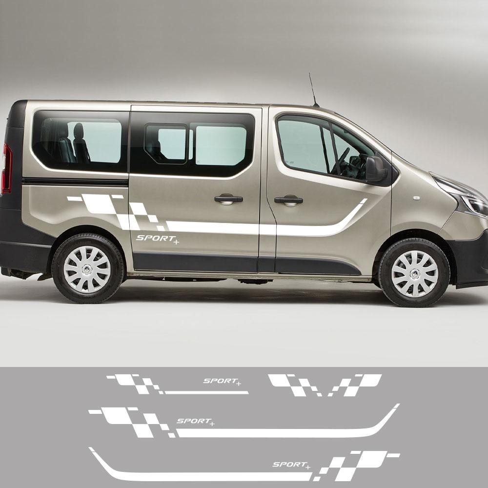 4 шт. автомобильные наклейки для Renault Trafic Vauxhall Opel Vivaro Fiat Talento Nissan NV300 Camper Van виниловые наклейки аксессуары для тюнинга