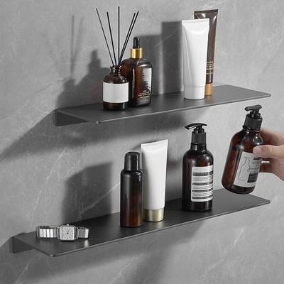 Настенное крепление для ванной комнаты, плавающая полка, без клея, сверхпрочный алюминиевый сплав, многофункциональная стойка для хранения, держатель, органайзер, товары для дома