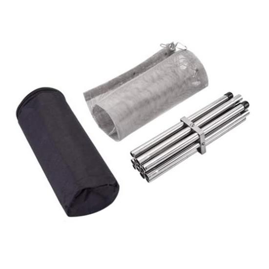 Портативный складной костер с решеткой из нержавеющей стали, простая в установке складная решетка для пикника на открытом воздухе для кемпинга, барбекю, дровяной уголь с