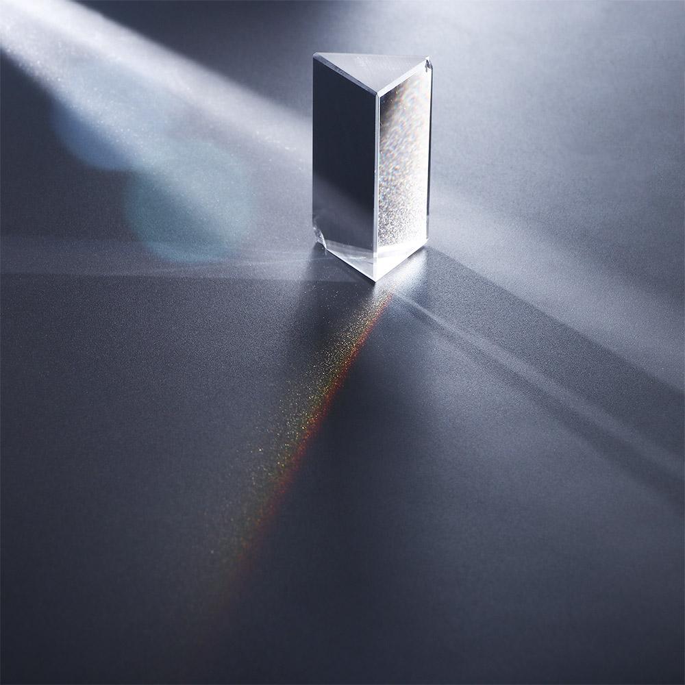 Optical Glass Triangular Color Prism Physics Stem Science Toys Rainbow Prisma Glass Reflecting