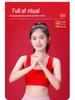 12-Year-Old Girls' Red Padded Zodiac Horse Bra - Anti-Nipple Show