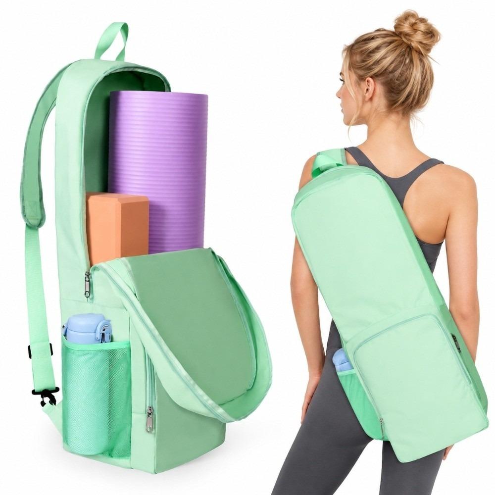 Waterproof Yoga Mat Backpack Double Zipper Sports Gym Bag Durable Yoga Mat Bag Exercise