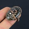 Turitella Fossil Gemstone Медная проволока, обернутая ювелирным кольцом ручной работы, все размеры