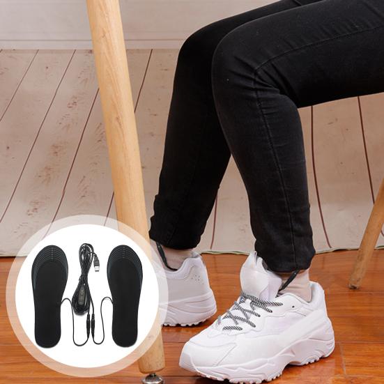 Стельки с подогревом, контроль температуры, режущие нагревательные многоразовые USB-стельки, грелка для ног