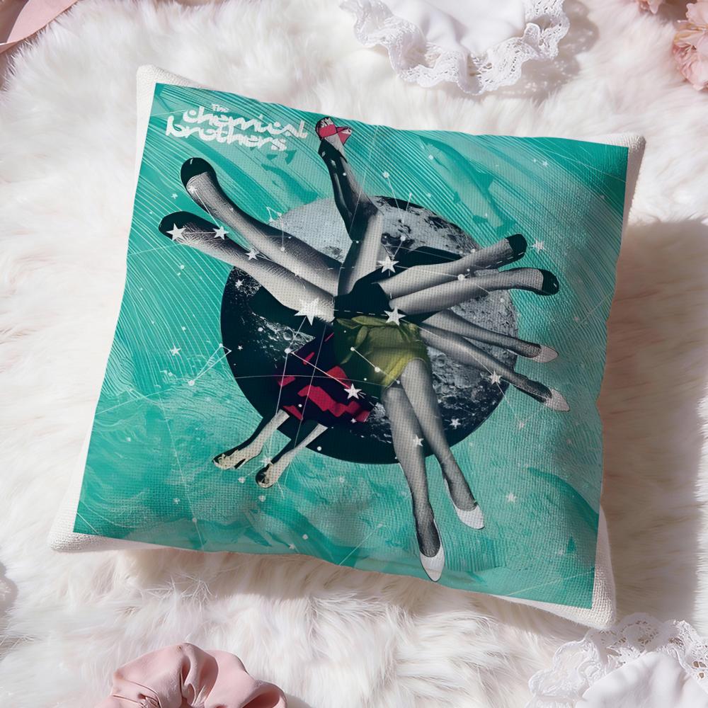 Чехол для подушки C-Chemical Brothers Премиум Комфорт Двусторонний чехол для подушки - Дизайн «Два в одном» для любой комнаты и салона автомобиля