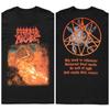 Morbid Angel Двусторонняя группа дэт-метал Пентаграмма Бафомет Графический принт с текстами Тяжелый металл Уличная одежда Футболка