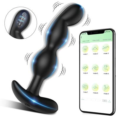 Приложение Bluetooth RC Анальный Вибратор Массажер Простаты Беспроводной Пульт Анальная Пробка Вибрирующая Взрослая Кульминация Секс-Игрушки для Мужчин Женщин Мужчин Геев Вибрирующее Яйцо