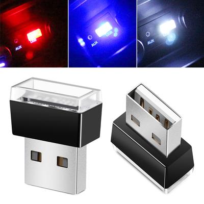 Автомобильный мини USB светодиодный окружающий свет, декоративные атмосферные лампы для внутренней среды, авто ПК, компьютер, портативный светильник, Plug Play