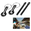 2Pcs Universal Engine Hood Lock Racing Aluminum Alloy Bonnet Hood Pin Kit Down Hood Lock Pins Quick Release Bonnet Pins Parts