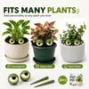 2Pcs Weird-Looking Grumpy Face Pot Ornament Whimsical Angry Eyes Flower Pot Stake  Home Desk Decor
