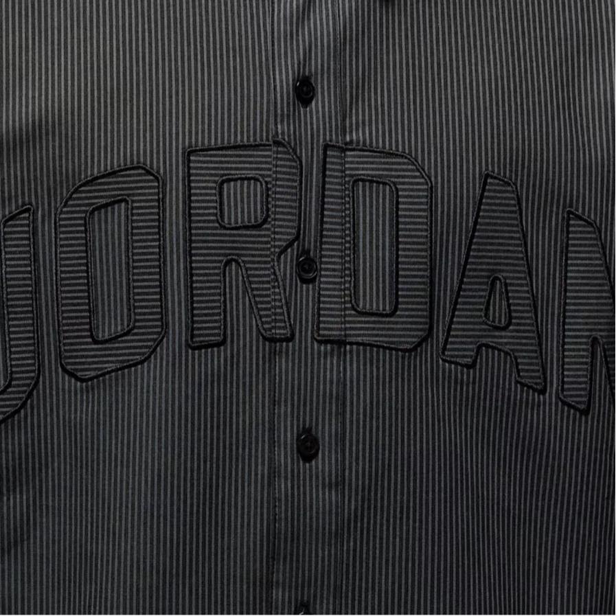 Jordan Рубашка мужская оксфорд с длинным рукавом, однотонная, свободного кроя, на пуговицах IB0318-011