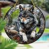 Акриловый ловец серии Wolf King 8 "(20см)Подвеска на окно из витражного стекла, подходит для наружных и внутренних стен, гостиной, спальни, веранды, сада KTY