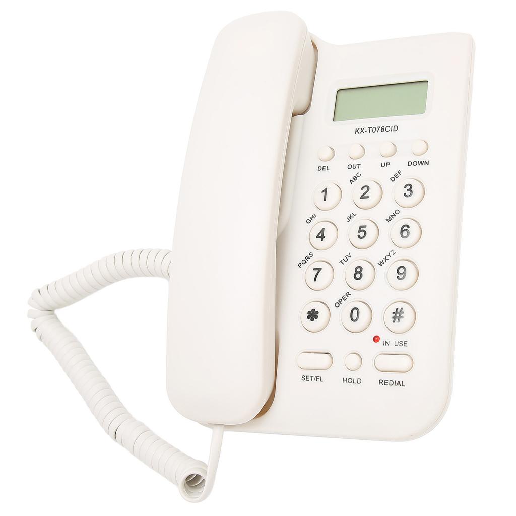Настольный телефон Caller ID Настенное крепление Минималистичный проводной домашний телефон для дома Отеля Телефонная линия