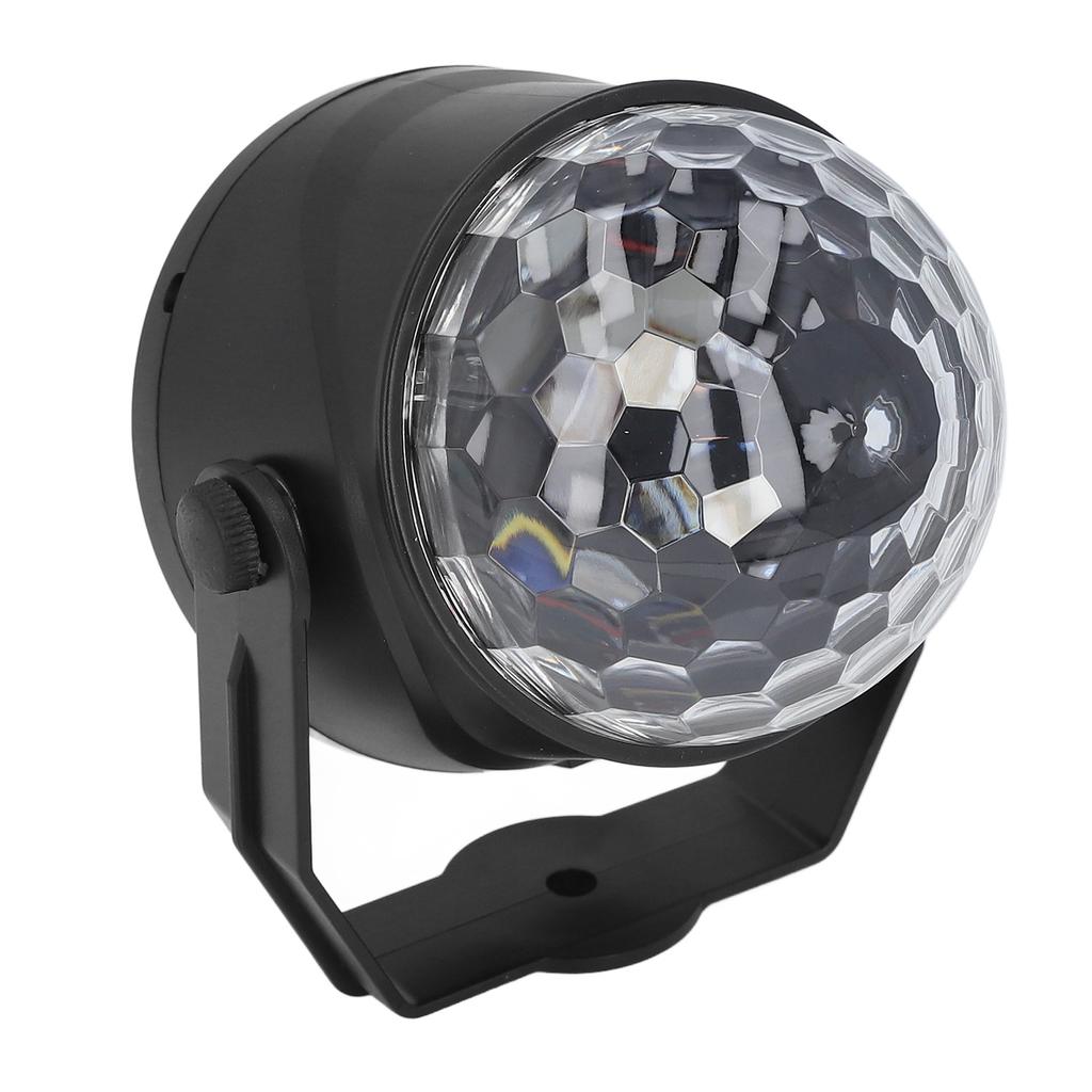 5V Colorful Rotating Stage Light USB 3 Music Activated Modes 7 Colors Voice Control Light Bulb for S