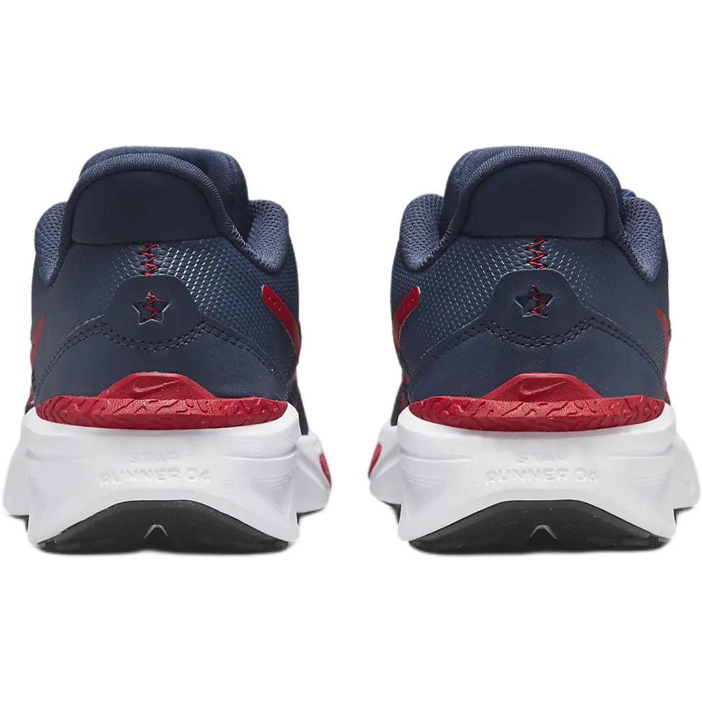 Nike Star Runner 4 Удобные Модные Прочные Низкие Детские Кроссовки для Бега Детские кроссовки Синие DX7615-406