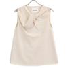 JIL SANDER JSWS751308 White Knit Sleeveless Top tops 34 whiteUsed