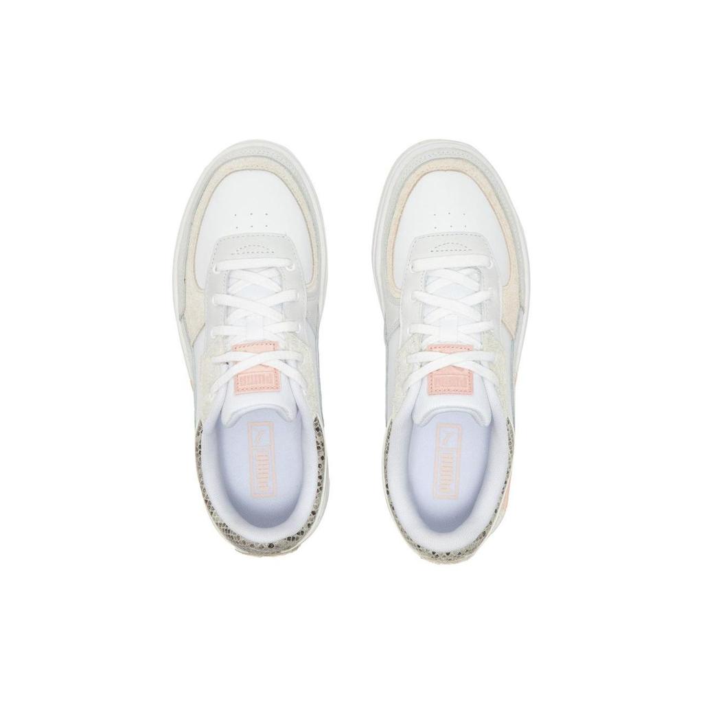 Puma Cali Dream Animalia Leather Low-Top Sneakers Women Sneakers White Pink 393492-01