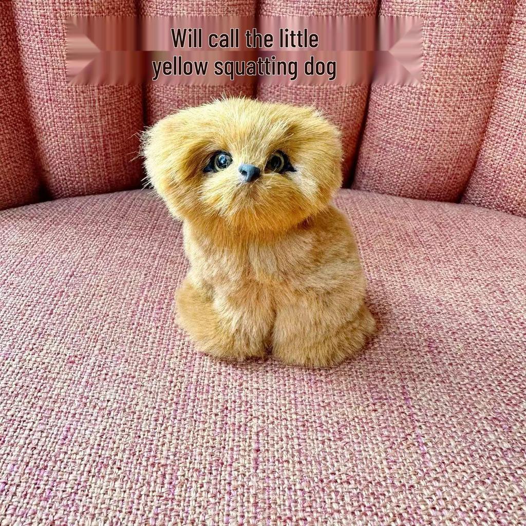 Barking Cat & Puppy Plush Toy - Educational Animal Doll for Kids