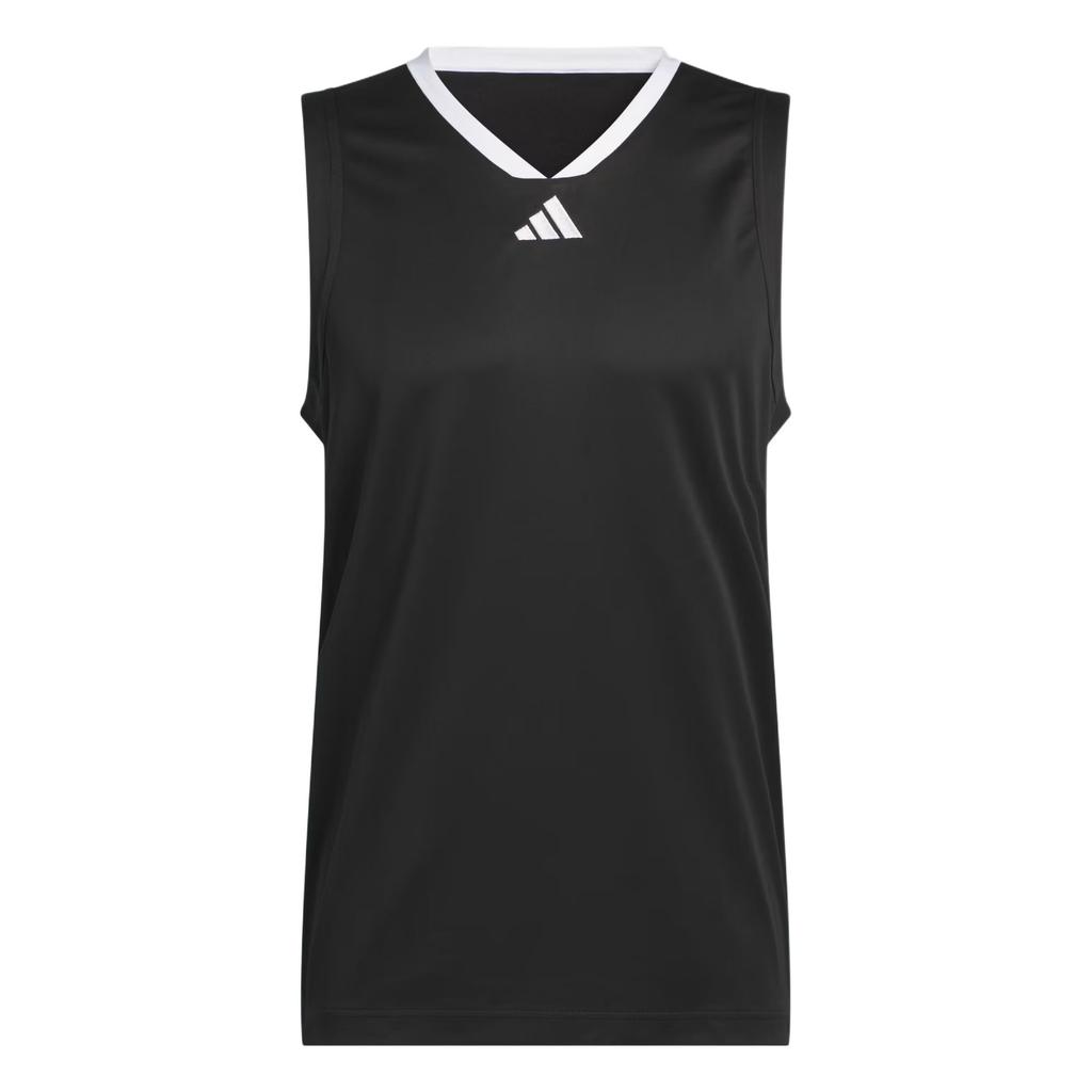 Adidas Basketball 3-Stripes FW24 Casual Comfortable Simple Basketball Vest Men Tops Black White JI7574