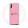 Чехол для Samsung Galaxy A50 Blackpink Группа K-pop Логотип Розовый Фон