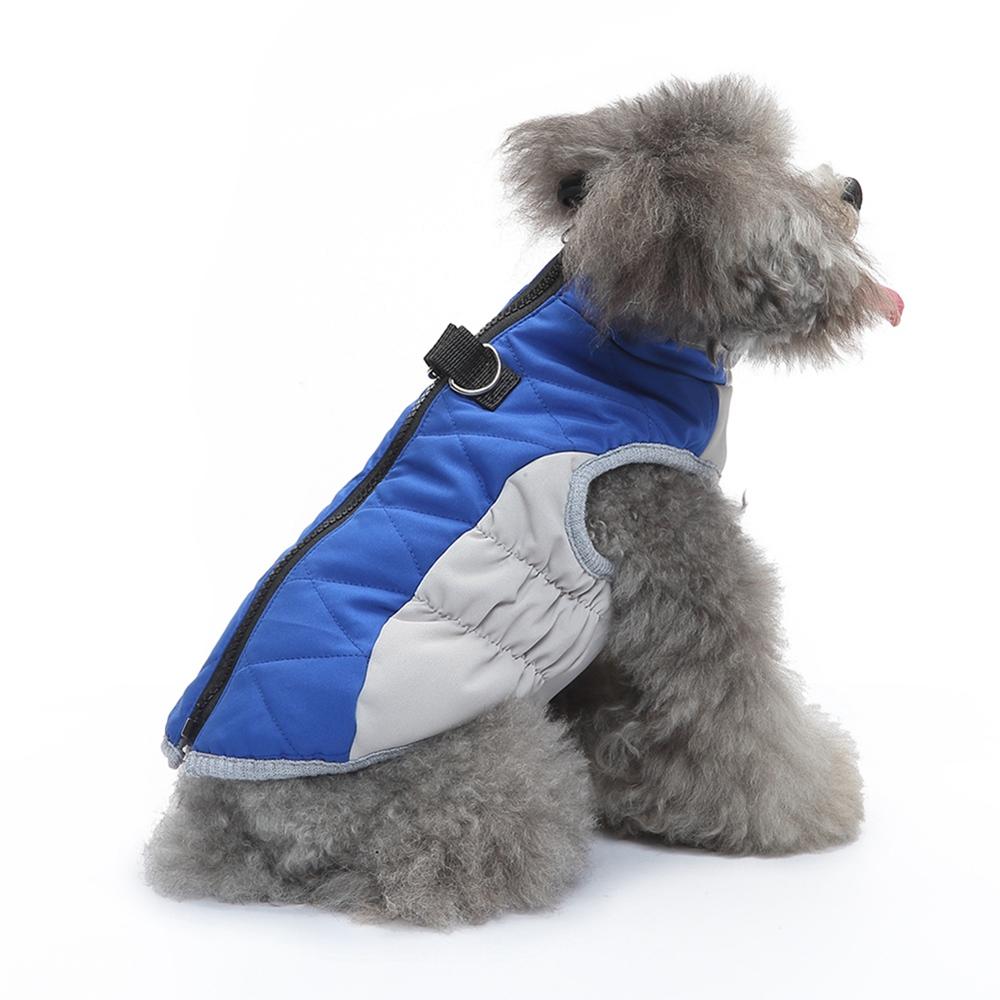S-XXL Winter Warm Coat With Harness Soft Pet Dog Jacket Windproof Dogs Coat Zipper Thick Padded Warm Coats for Small Medium Dogs