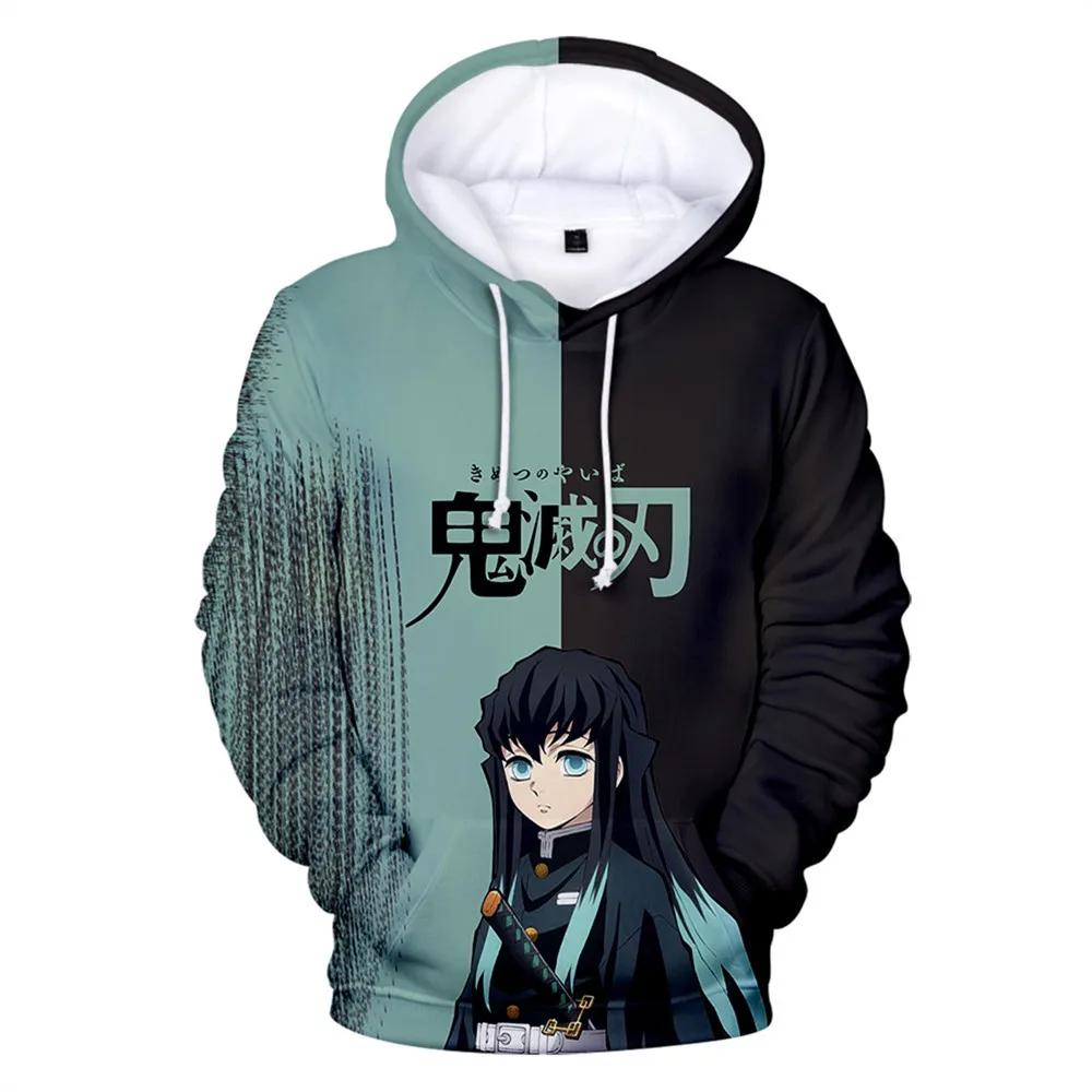 Hoodies for Kids Kawalii Cartoon Hoodie Demon Slayer Print Fashion Autumn Outdoor Clothes Children Girls Sweatshirts Tops