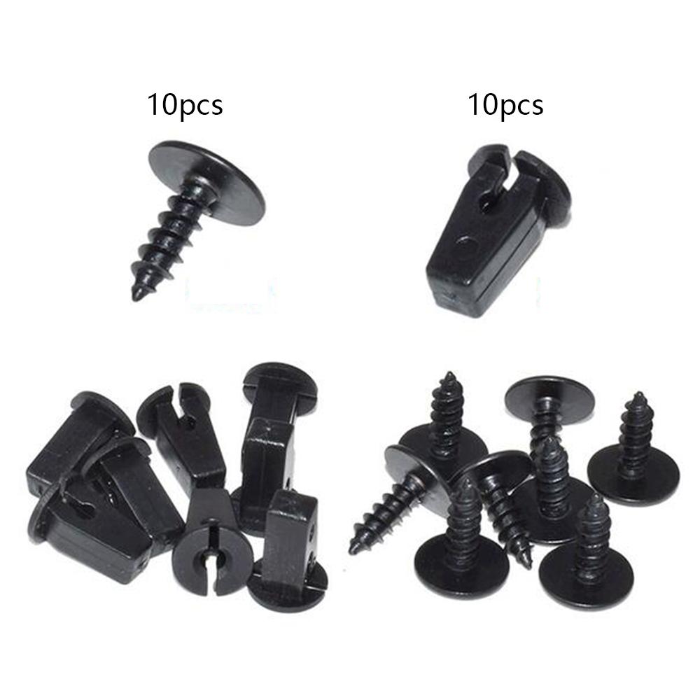 10 Set N90974701 6N0809966A Self-tapping Screw and Nut For VW