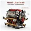 Набор для сборки модели двигателя V8 своими руками | Металлоподобная отделка | Рабочий шестеренчатый привод | Образовательная игрушка STEM | Настольный декор Подарок