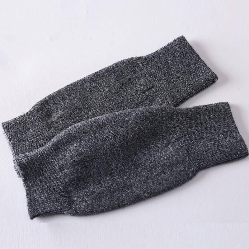 Soft And Comfortable Cashmere Women'S Half Finger Gloves - Warm Knit Wristbands Warm And Stretchy For Casual Outings