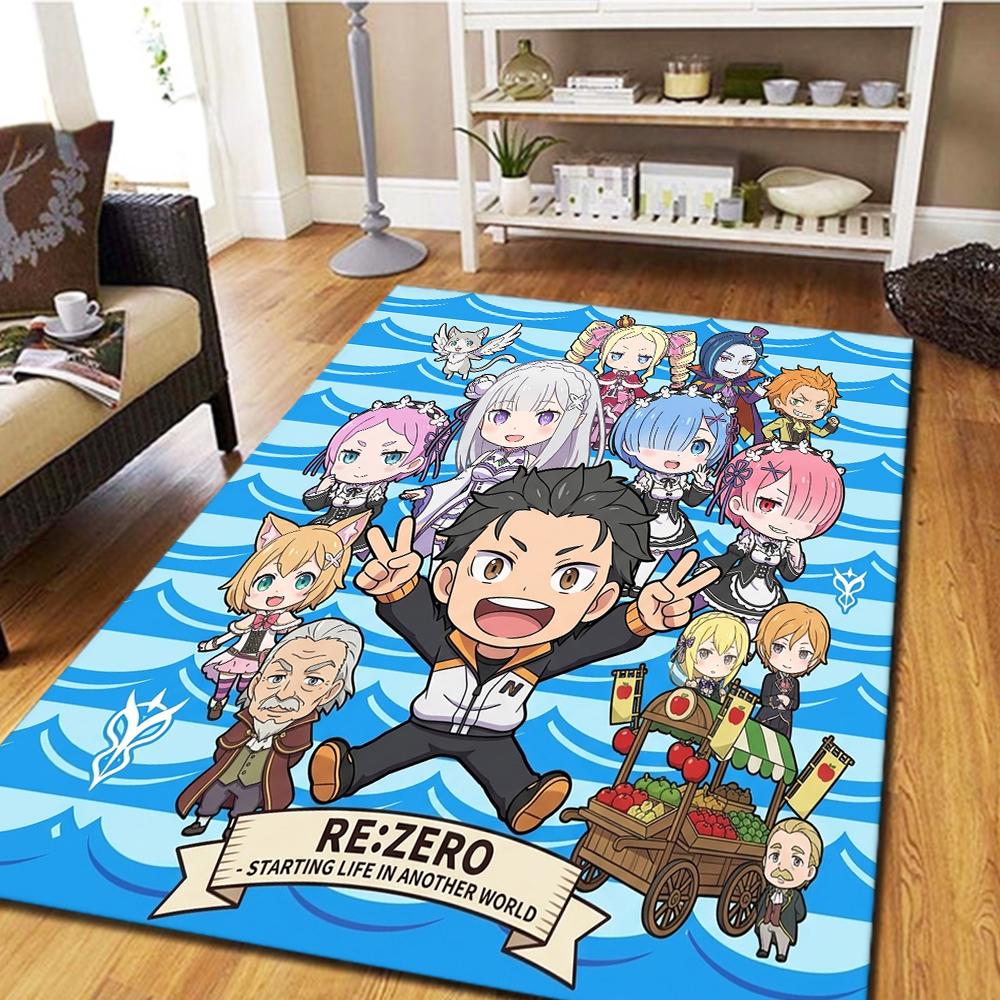 Ковер для спальни и гостиной Re Zero, Декор для дома, Крутой коврик из фильма, Игровой коврик для пола -HE45